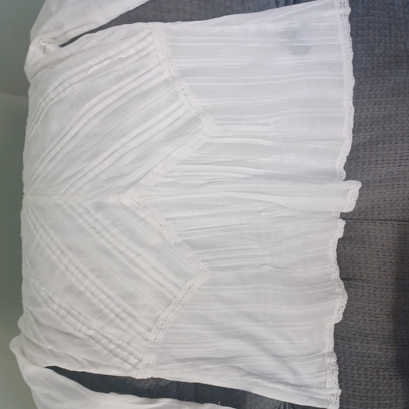 RALPH LAUREN JEANS CO SHEER WHITE SHIRT SIZE SMALL - Picture 12 of 15